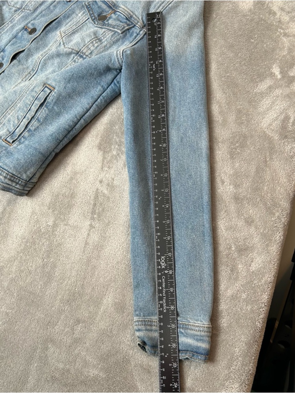 Universal Thread Women’s Jean Jacket Sherpa Lined Denim Jean Jacket Blue One Sz - Picture 15 of 16